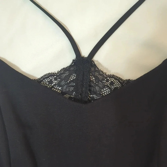 Express Spaghetti Strap Bodycon Mini Dress, Color Black Size 2 - Picture 9 of 13